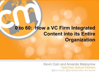 VC Marketing: How a VC Integrated C...