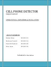 Project report of Cell phone detect...